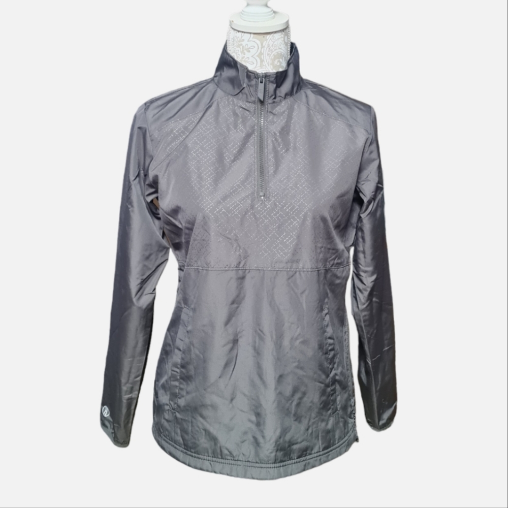Holloway Ladies Series X Quarter Zip Pullover Jacket Women's Gray Size S